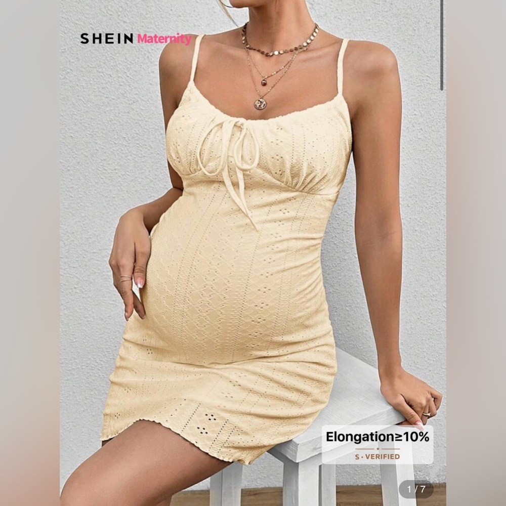 ONLY WORN ONCE Butter Yellow Maternity Bodycon Dress